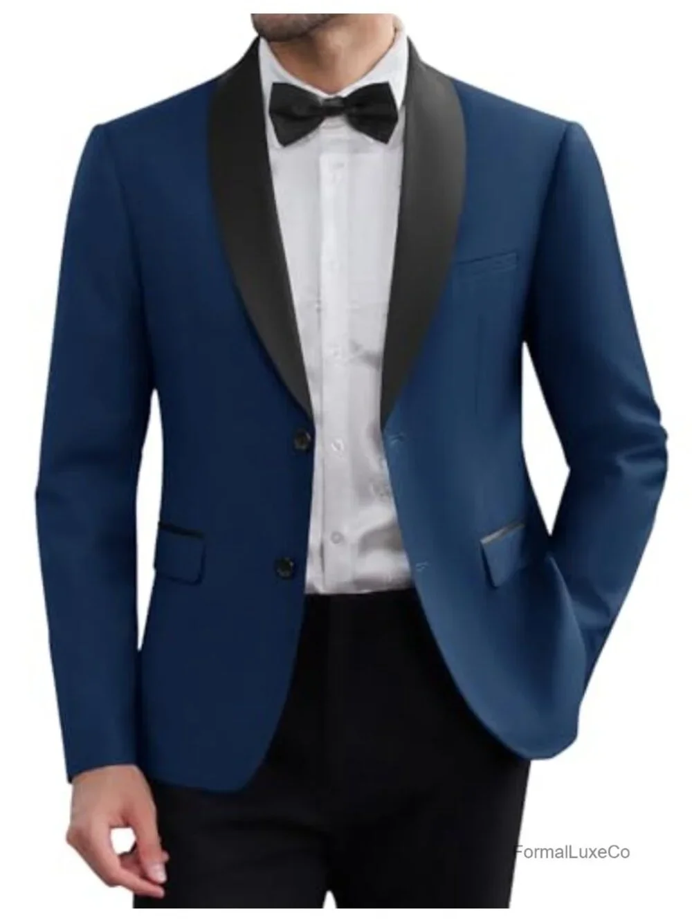 Slim Fit Shawl Collar Tuxedo Jacket Two Button Formal Party Blazer